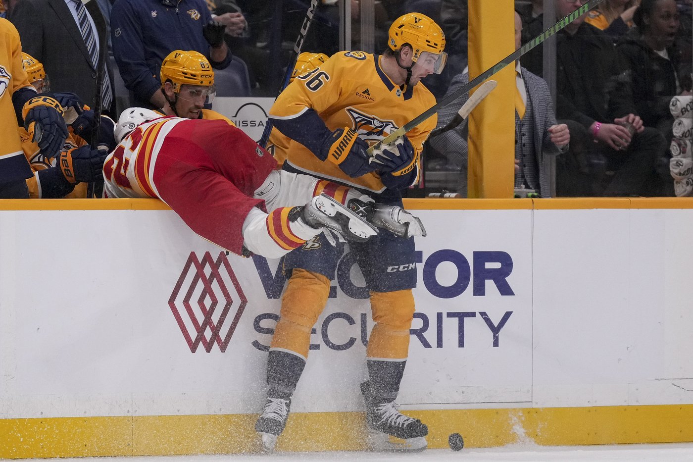 Huberdeau, Rooney lead Flames over Predators 4-3, snap eight-game road skid | iNFOnews.ca