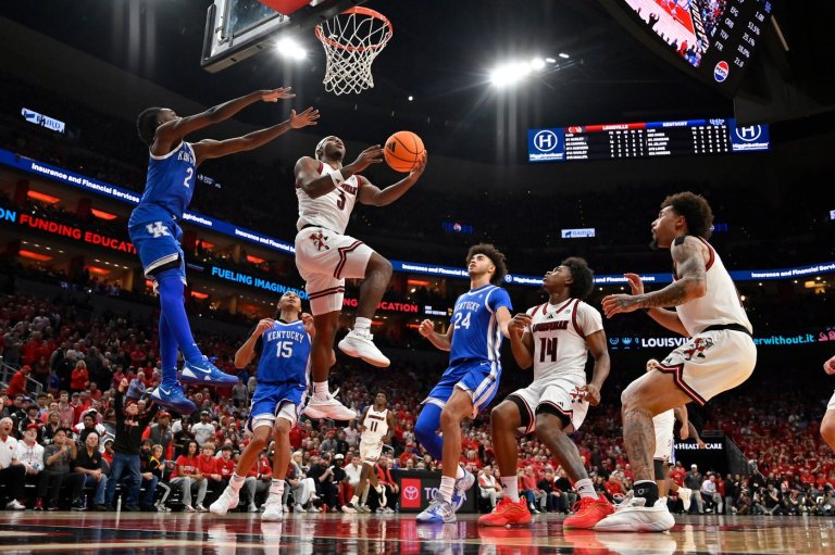 No. 12 Louisville upsets No. 9 Kentucky 96-88 behind Mikel Brown Jr.'s 29 points | iNFOnews.ca