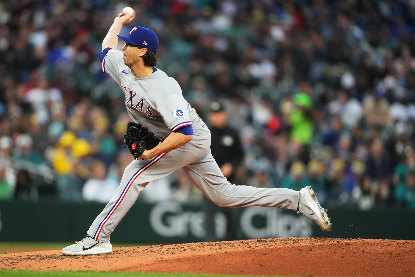 Nimmo hits leadoff homer, deGrom works 4 scoreless innings as Rangers beat Mariners 5-0 | iNFOnews.ca Nimmo hits leadoff homer, deGrom works 4 scoreless innings as Rangers beat Mariners 5-0 | iNFOnews.ca