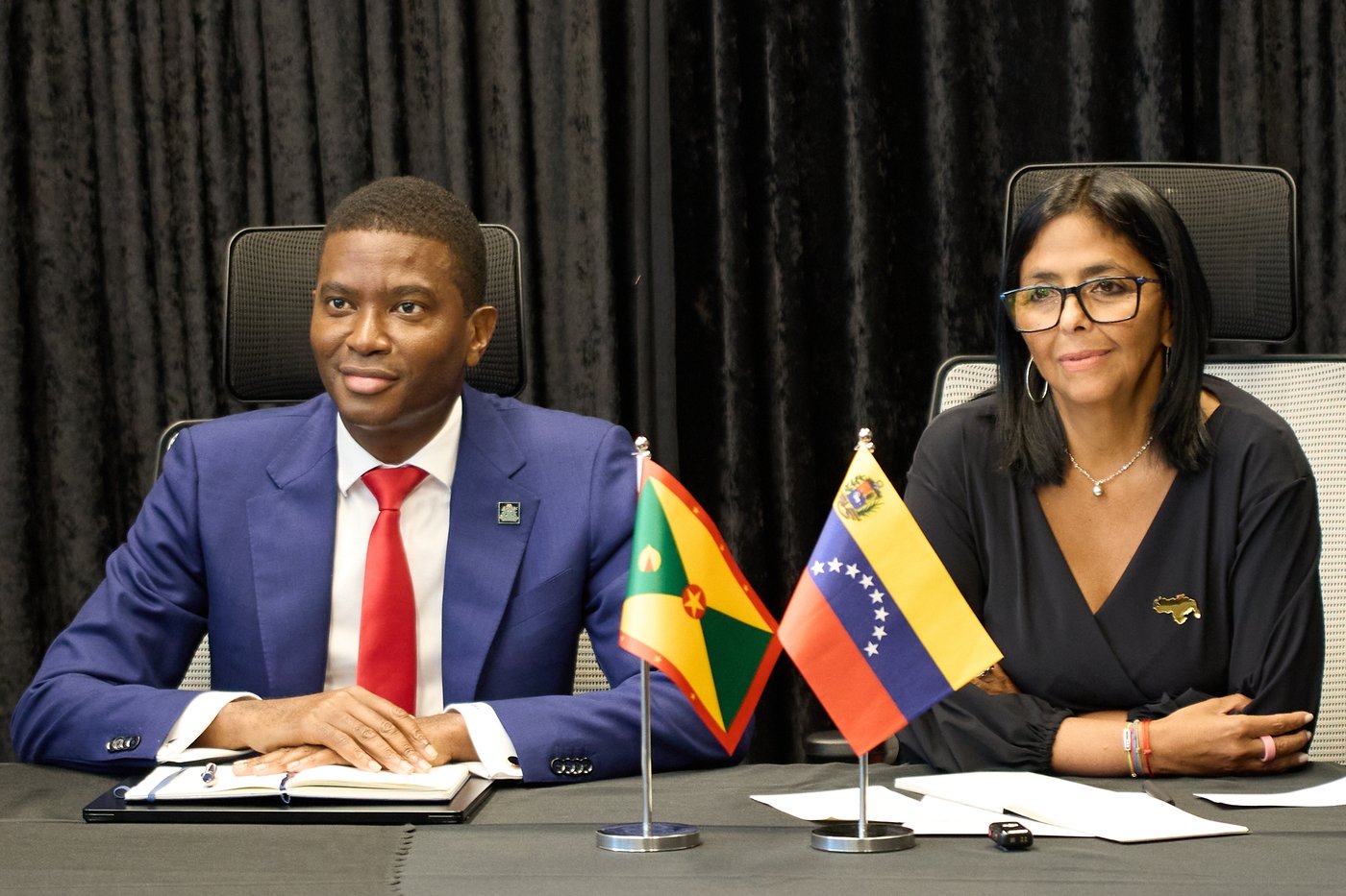 More than fashion: A pin worn by Venezuela's Rodríguez on state visits riles Guyana | iNFOnews.ca