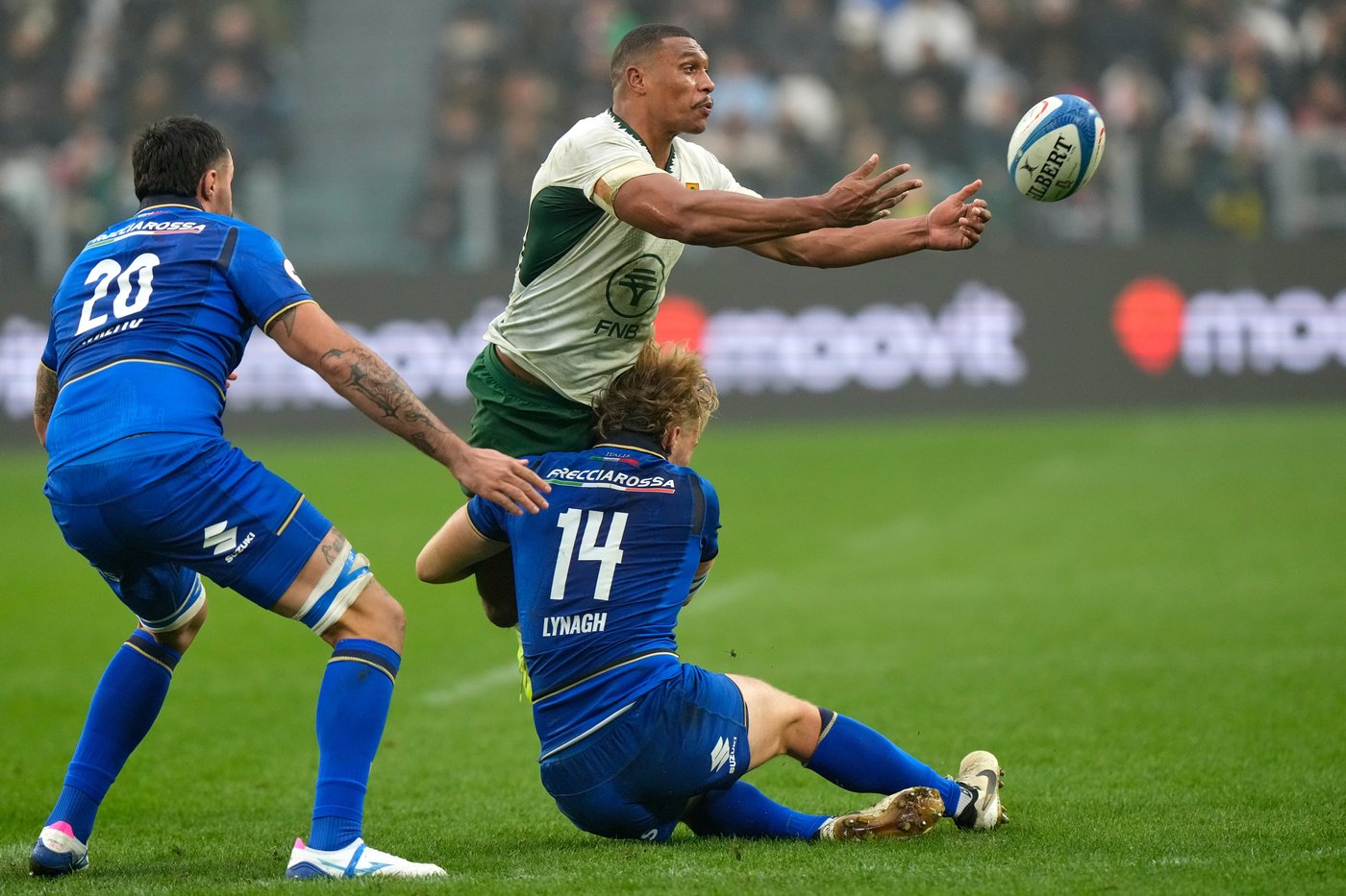 South Africa's resilience shines as red card absorbed in 32-14 win over Italy in Turin | iNFOnews.ca South Africa's resilience shines as red card absorbed in 32-14 win over Italy in Turin | iNFOnews.ca