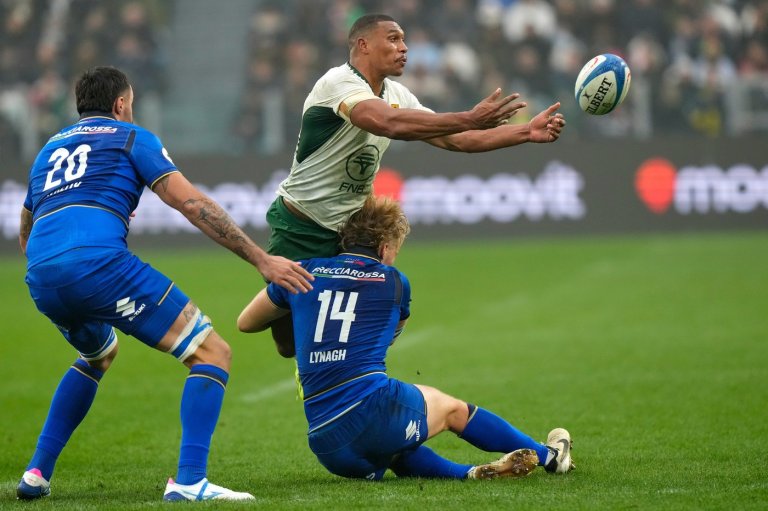 South Africa's resilience shines as red card absorbed in 32-14 win over Italy in Turin | iNFOnews.ca