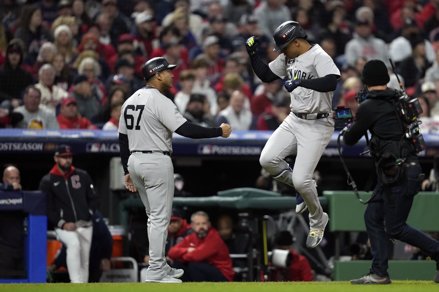 Yankees get to Guardians closer Clase again, score 2 runs in 9th to win 8-6 and take 3-1 ALCS lead | iNFOnews.ca Yankees get to Guardians closer Clase again, score 2 runs in 9th to win 8-6 and take 3-1 ALCS lead | iNFOnews.ca