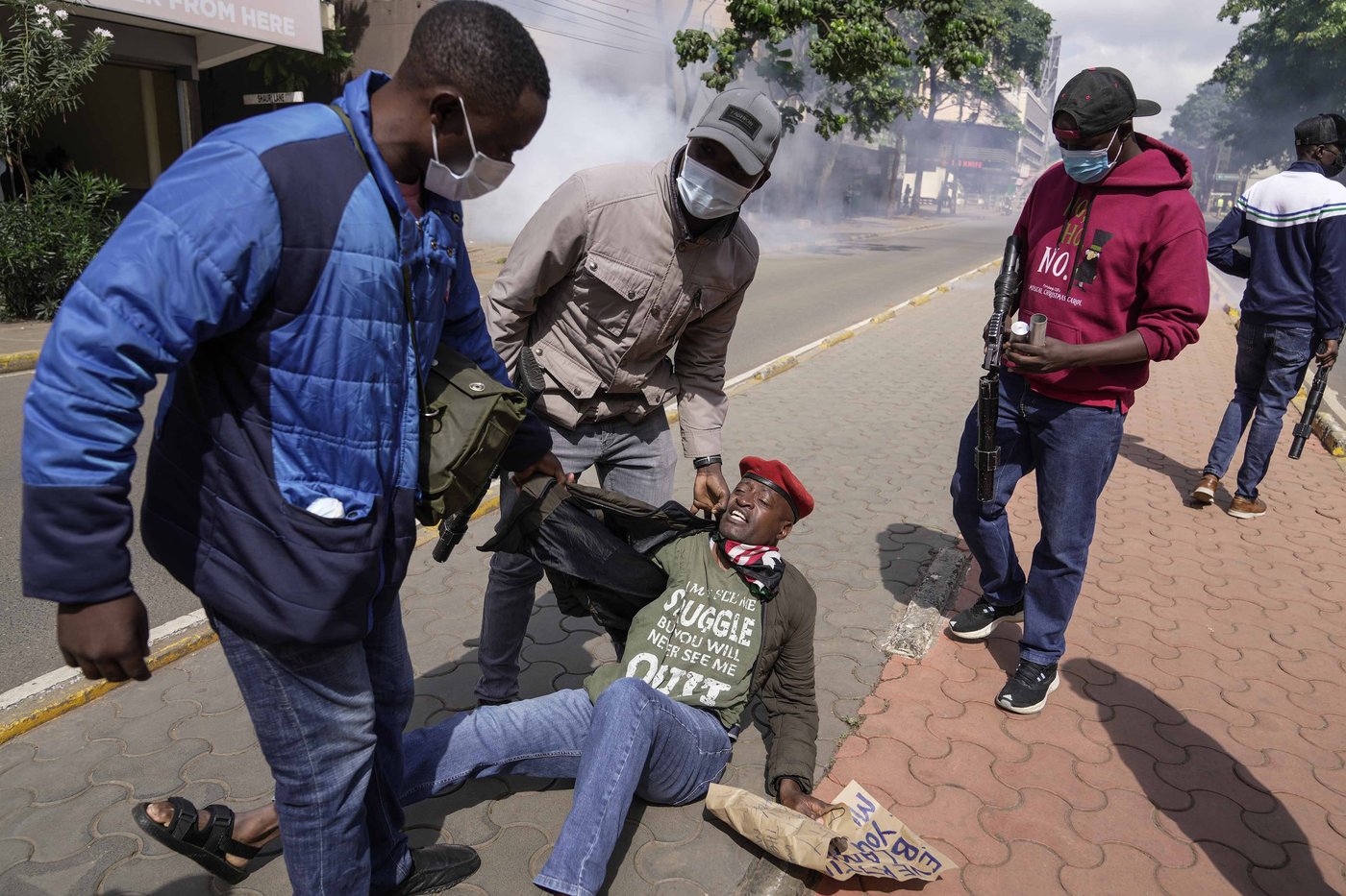 Police in Kenya hurl tear gas at protesters angry about gender-based violence | iNFOnews.ca