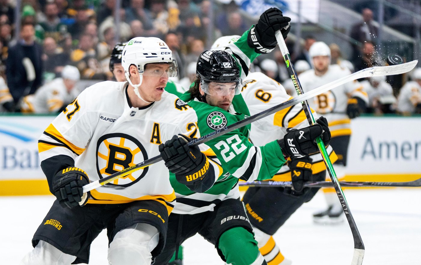 Stars end Bruins' 6-game winning streak with a dominant 6-2 victory | iNFOnews.ca