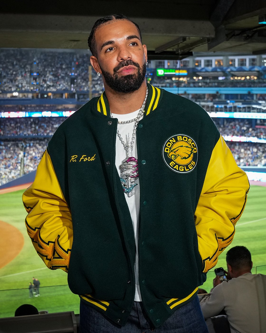 Doug Ford suggests Drake pursue Don Bosco clothing line after rapper wore letterman jacket | iNFOnews.ca Doug Ford suggests Drake pursue Don Bosco clothing line after rapper wore letterman jacket | iNFOnews.ca