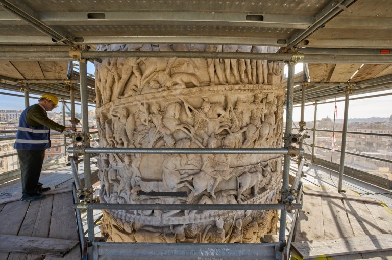 Restorers swap brushes for lasers in the first restoration of an iconic Roman monument in 40 years | iNFOnews.ca