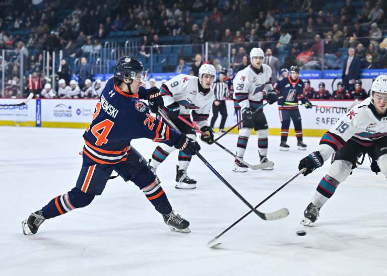 Kamloops vs Kelowna at the last game they played on Saturday- Photo credits by kamloops blazers