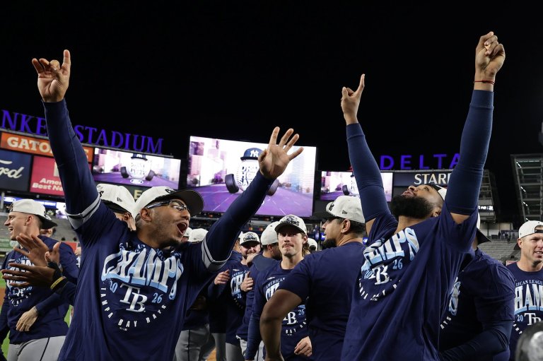 Rays clinch 5th AL East title with 6-1 victory at Yankee Stadium in 2nd game of doubleheader | iNFOnews.ca