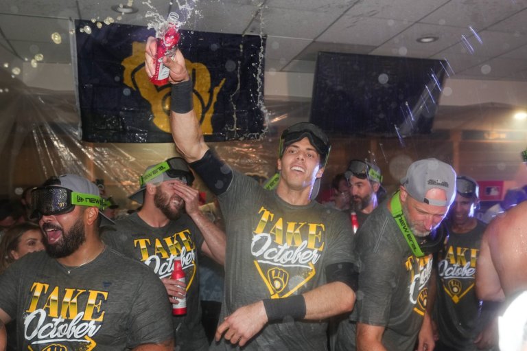 Brewers celebrate clinching win over Padres with an eye on looming NLCS showdown with Dodgers | iNFOnews.ca