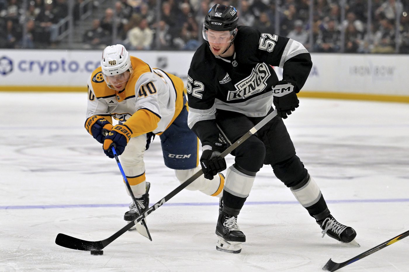 Luke Evangelista ends shootout in 8th round, Predators tighten playoff race with 5-4 win over Kings | iNFOnews.ca