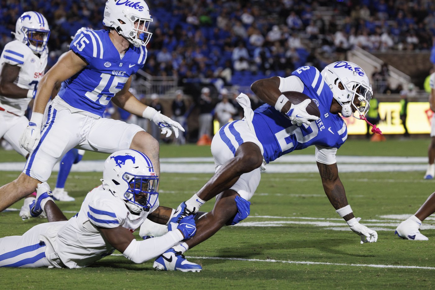 No. 22 SMU beats Duke 28-27 in overtime after Blue Devils fail to convert winning 2-point conversion | iNFOnews.ca No. 22 SMU beats Duke 28-27 in overtime after Blue Devils fail to convert winning 2-point conversion | iNFOnews.ca