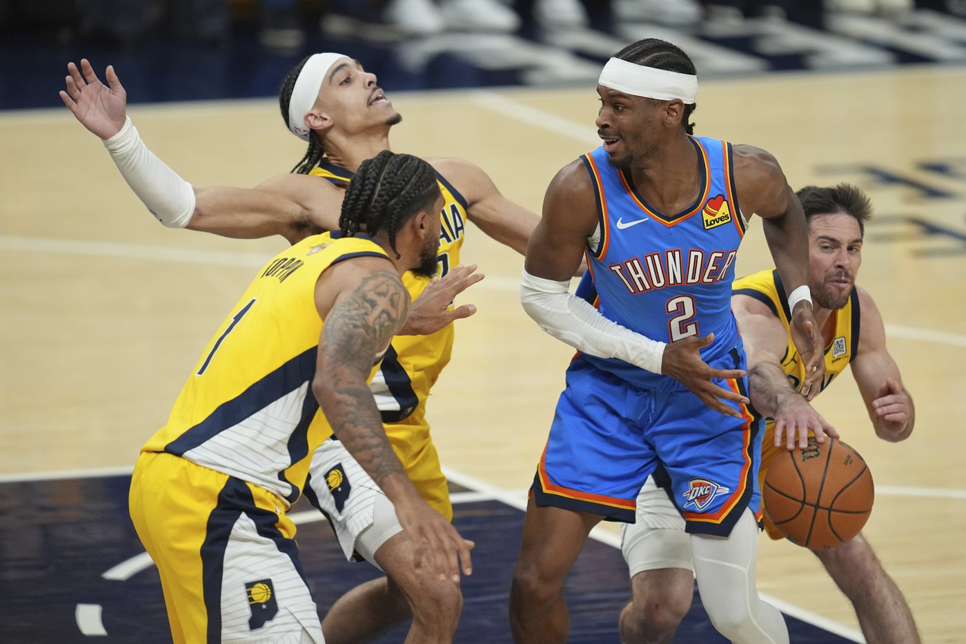 Pacers avoid 2nd straight home-court playoff exit, routing Thunder to force Game 7 | iNFOnews.ca