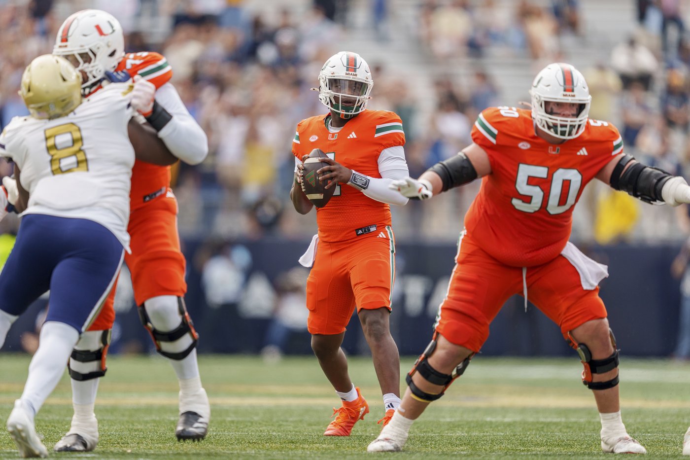 Miami's Cam Ward sets a school record with his 30th TD pass of the season | iNFOnews.ca