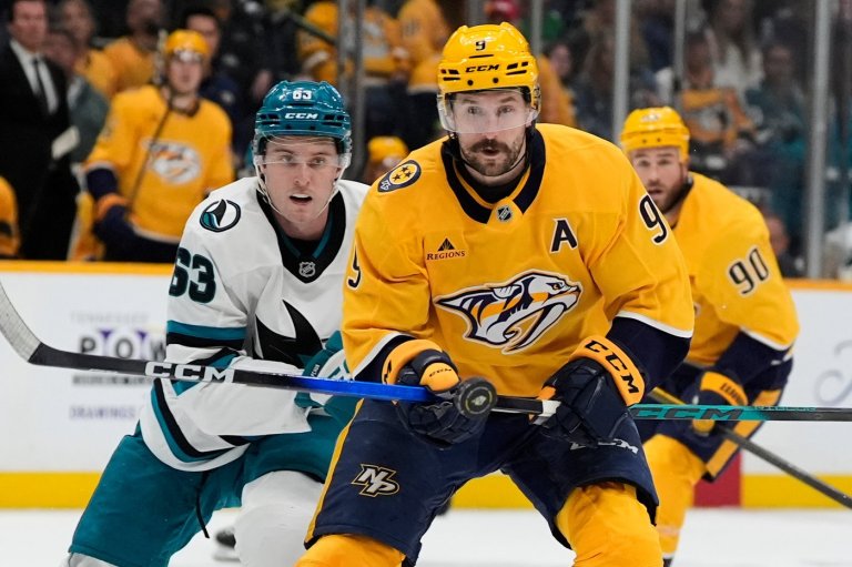 Forsberg has a goal and 2 assists to lead surging Predators over slumping Sharks 6-3 | iNFOnews.ca
