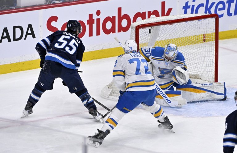 Scheifele, Comrie lift Jets to 3-1 victory over Blues | iNFOnews.ca