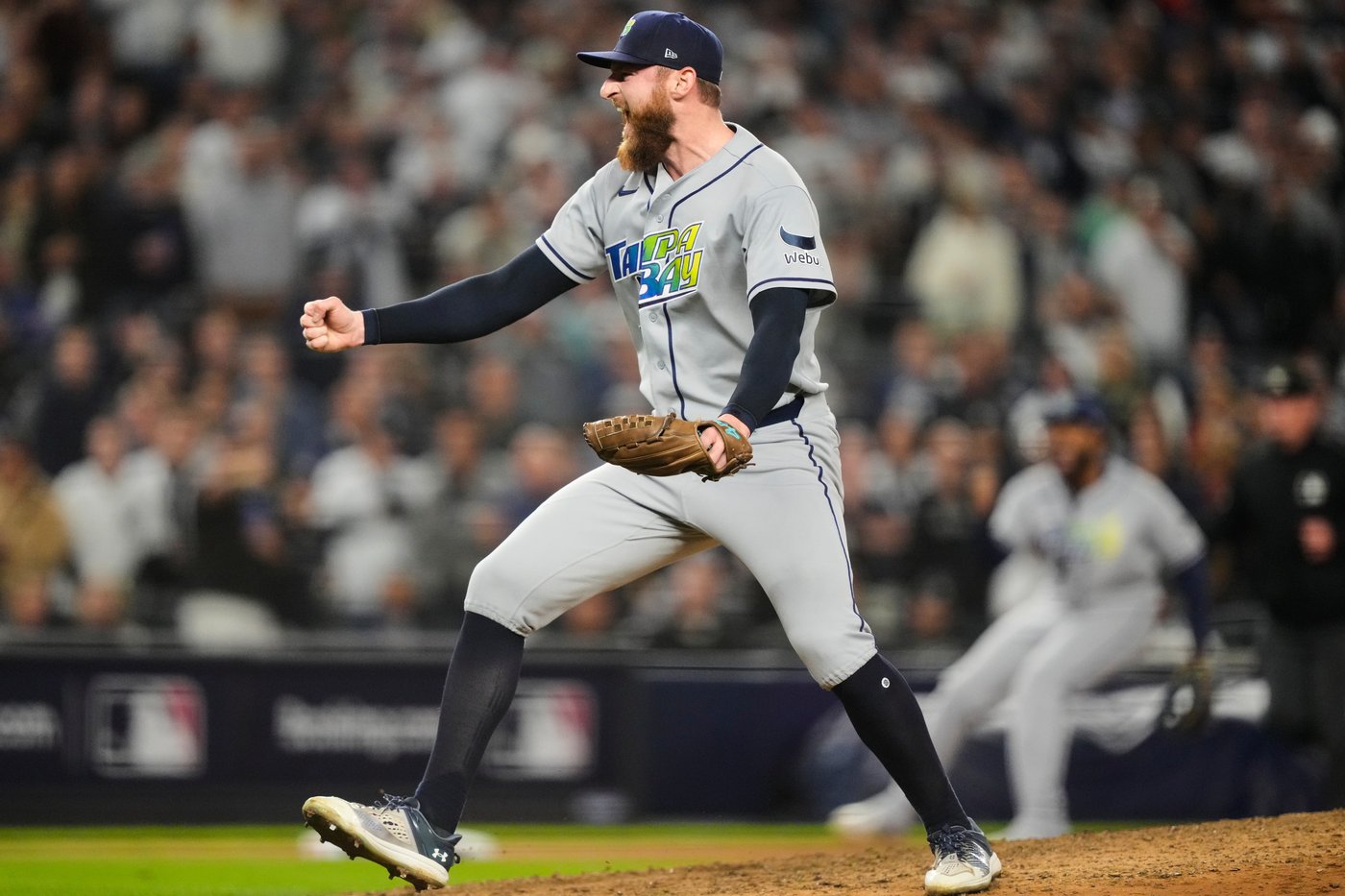 Rays beat Yankees 4-3 for 3-game Division Series sweep behind Mesa homer, fan interference call | iNFOnews.ca