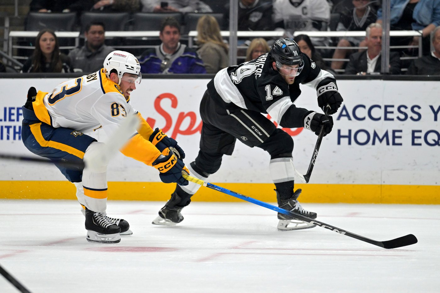 Luke Evangelista ends shootout in 8th round, Predators tighten playoff race with 5-4 win over Kings | iNFOnews.ca