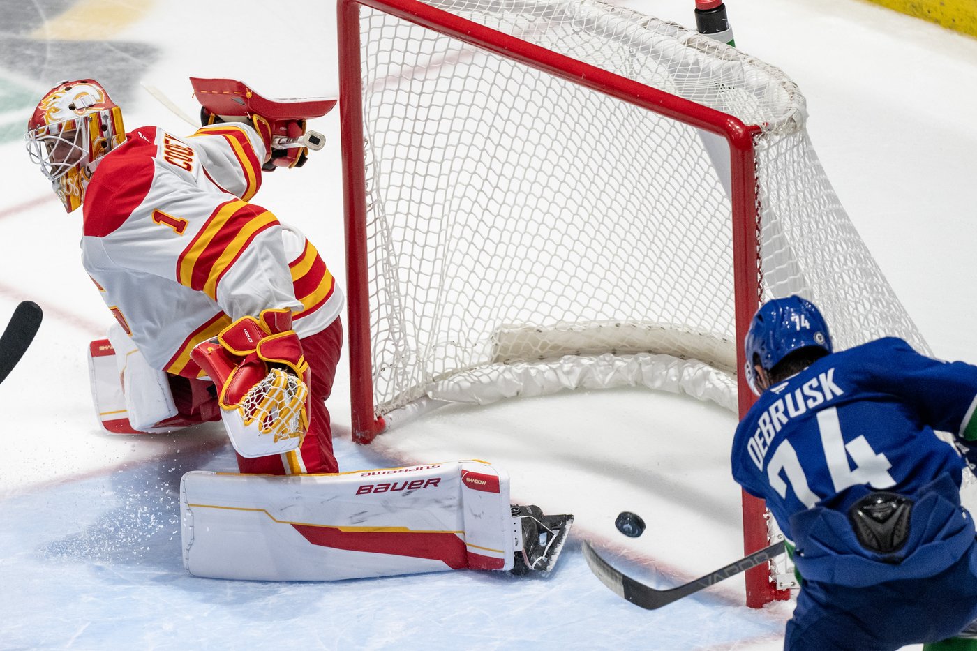DeBrusk scores second goal in overtime to give Canucks pre-season win over Flames | iNFOnews.ca DeBrusk scores second goal in overtime to give Canucks pre-season win over Flames | iNFOnews.ca