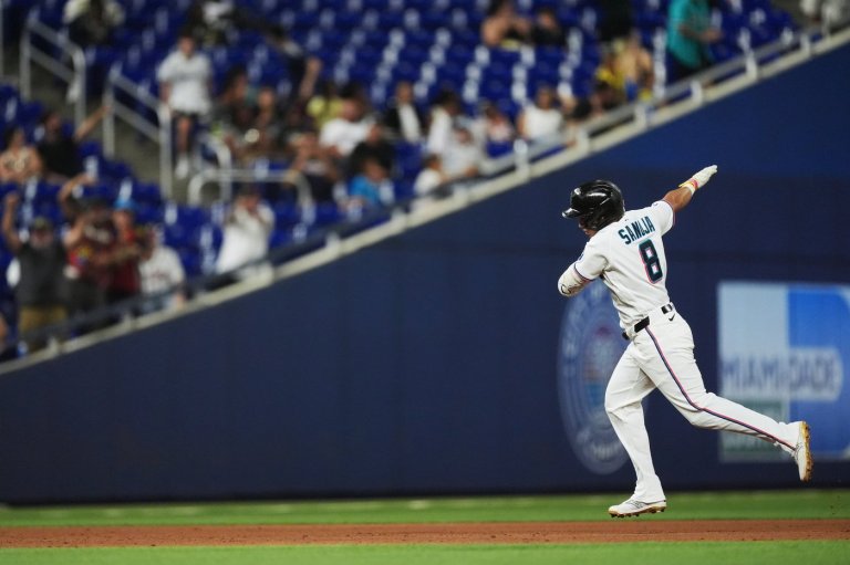 Sanoja hits grand slam, Meyer pitches 6 sharp innings as Marlins rout Braves 12-0 | iNFOnews.ca