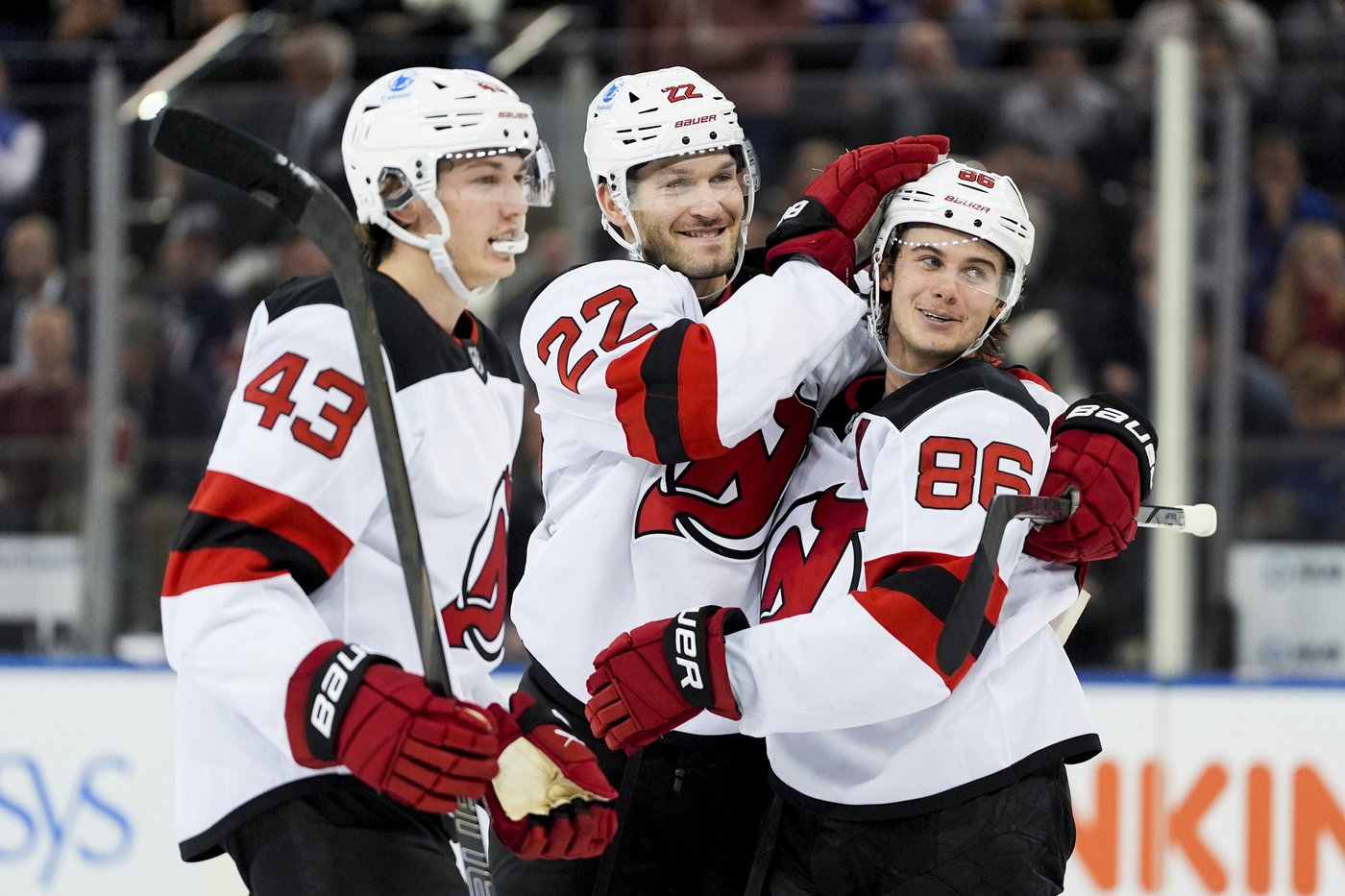 Jesper Bratt has goal and 3 assists, Jack Hughes scores 2 as Devils beat reeling Rangers 5-1 | iNFOnews.ca