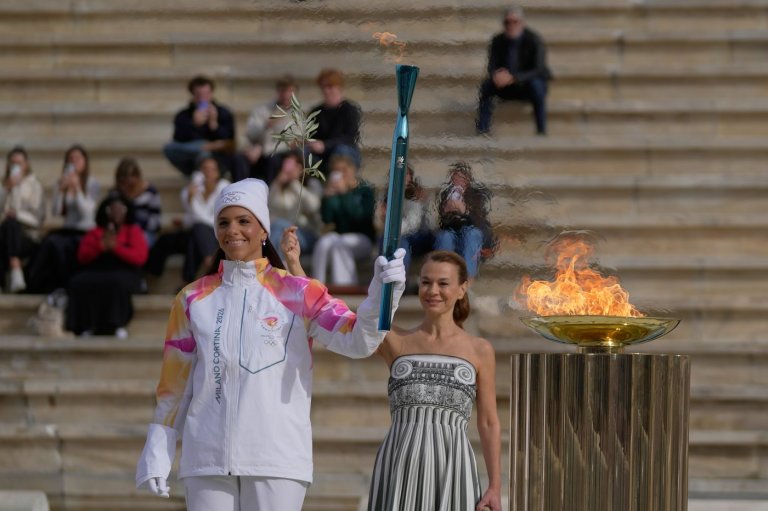 Olympic flame for Milan Cortina Winter Games handed to Italian organizers in Athens | iNFOnews.ca