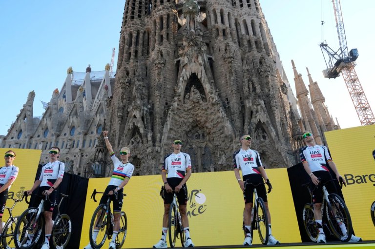 Pogačar starts quest for 5th Tour de France title with team time trial in Barcelona | iNFOnews.ca