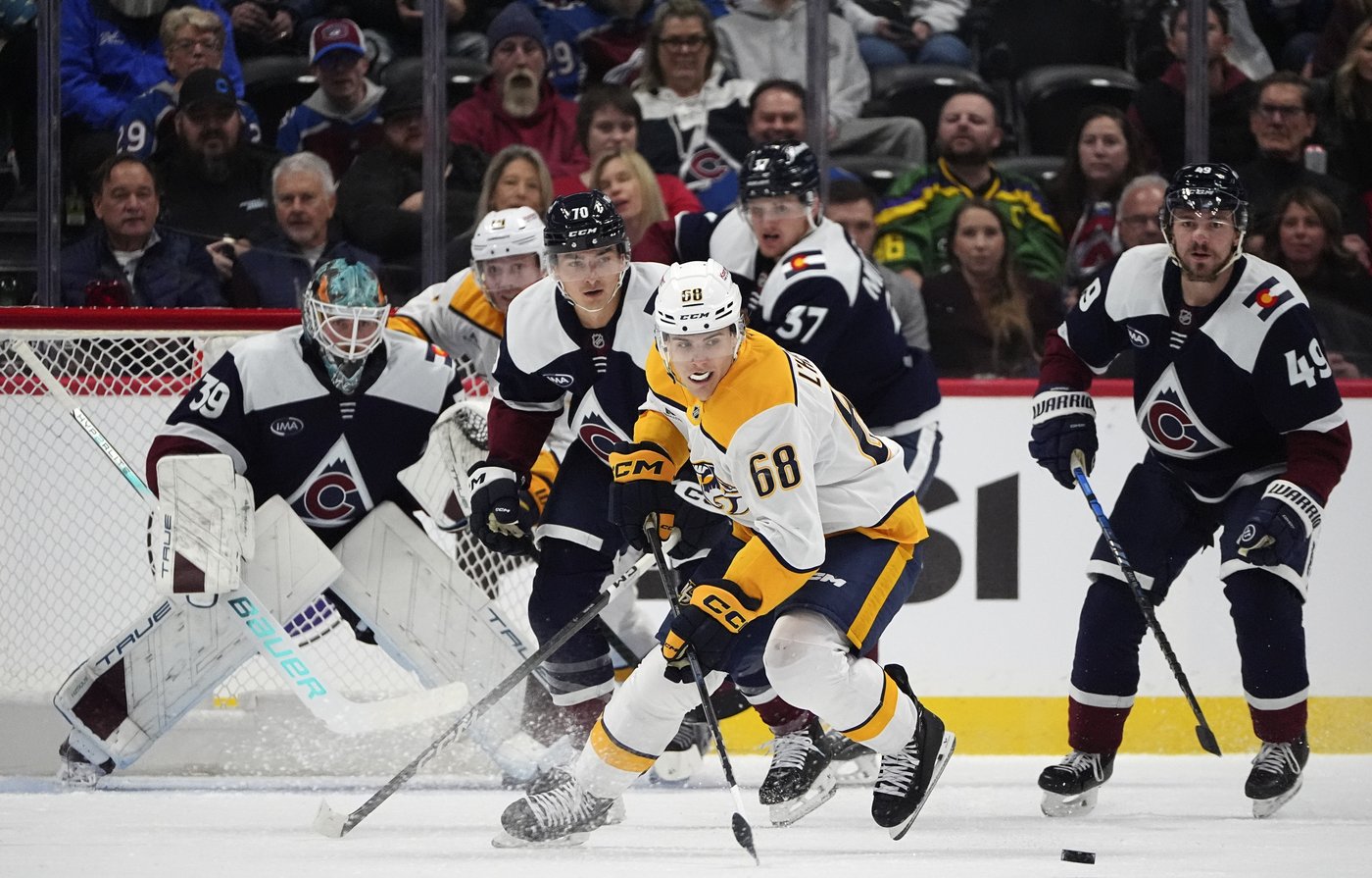 Blackwood has 38 saves in debut, Avalanche beat Predators 5-2 | iNFOnews.ca Blackwood has 38 saves in debut, Avalanche beat Predators 5-2 | iNFOnews.ca