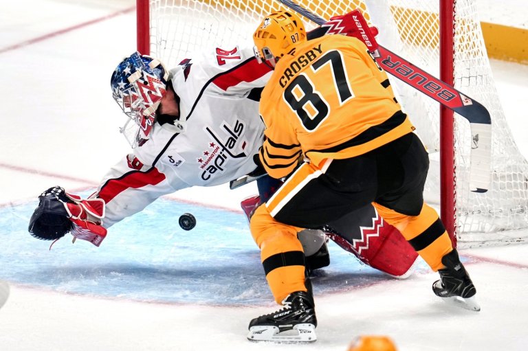 Sidney Crosby scores twice as Pittsburgh holds off Washington and Alex Ovechkin in 5-3 victory | iNFOnews.ca