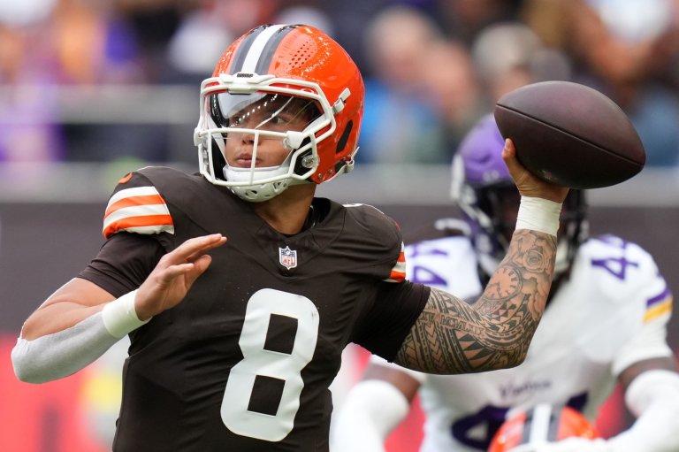 Dillon Gabriel leads two scoring drives as Browns lead Vikings in rookie QB's first NFL start | iNFOnews.ca