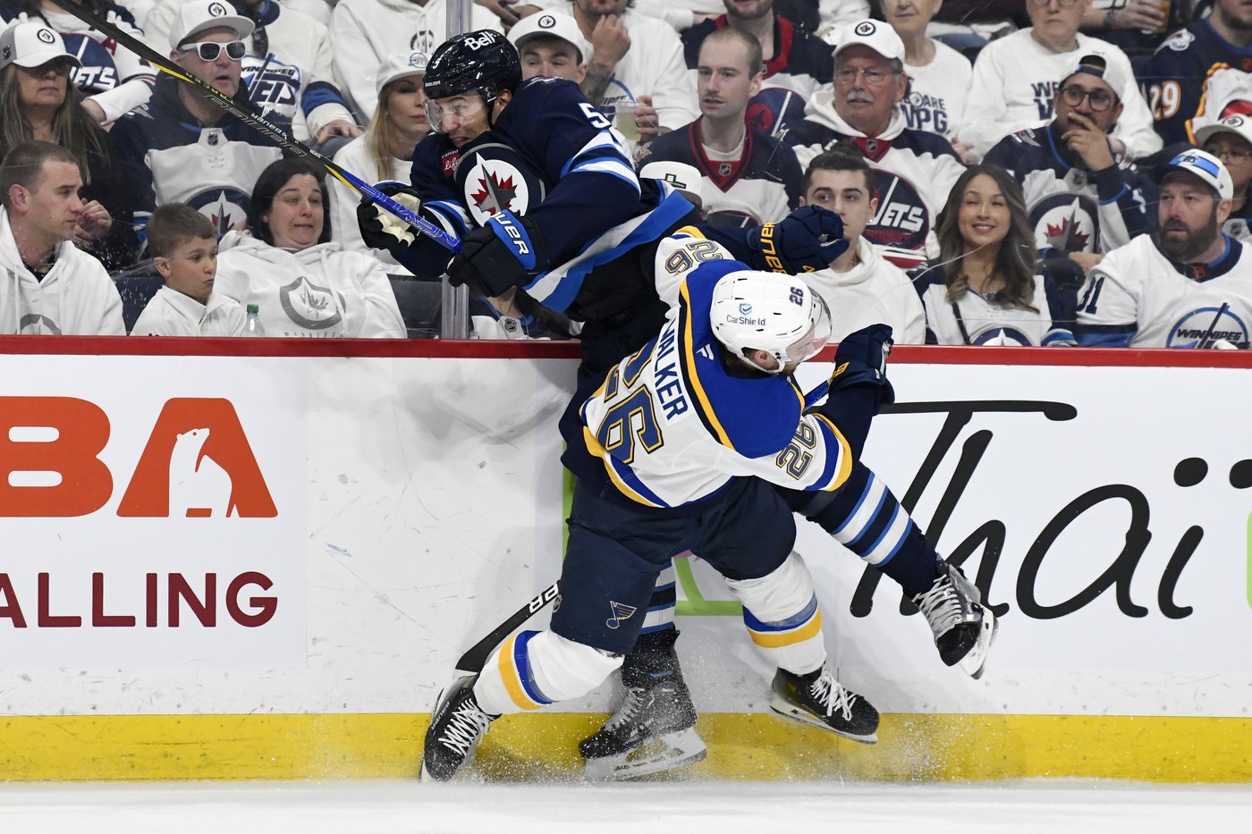 Big hits piling up as Jets, Blues brace for Game 3 in St. Louis | iNFOnews.ca Big hits piling up as Jets, Blues brace for Game 3 in St. Louis | iNFOnews.ca