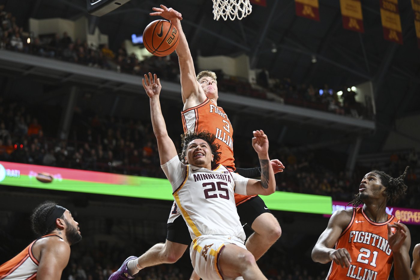 Will Riley and Kasparas Jakucionis key resurgence for No. 23 Illinois in 95-74 romp past Minnesota | iNFOnews.ca Will Riley and Kasparas Jakucionis key resurgence for No. 23 Illinois in 95-74 romp past Minnesota | iNFOnews.ca