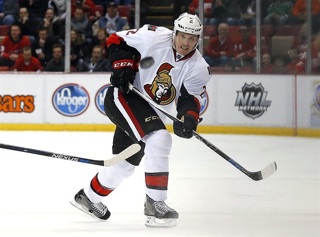 Former Maple Leaf Phaneuf finds his way in first game as a Senator | iNFOnews.ca CP36337778