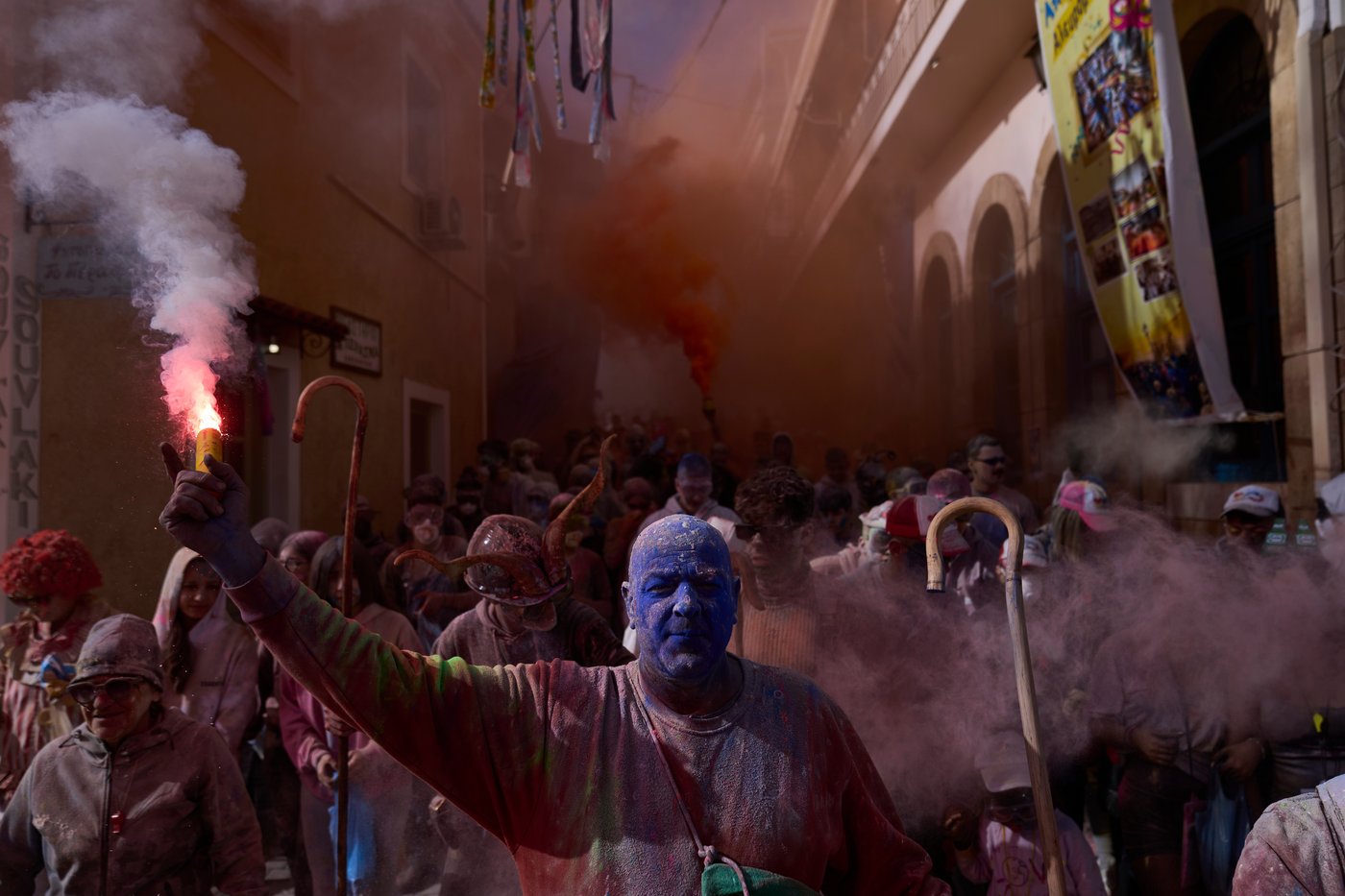'Flour war' erupts in Greek seaside town as revelers celebrate the start of Lent | iNFOnews.ca