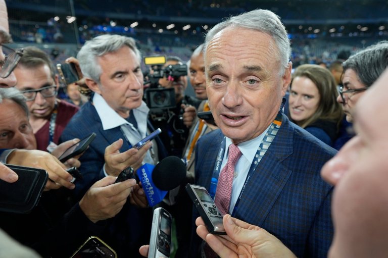 Rob Manfred increasingly confident major leaguers will play in 2028 LA Olympics | iNFOnews.ca Rob Manfred increasingly confident major leaguers will play in 2028 LA Olympics | iNFOnews.ca