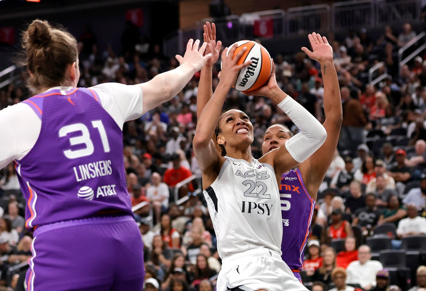 Mercury rout the Aces 99-66 to spoil Las Vegas' ring ceremony | iNFOnews.ca Mercury rout the Aces 99-66 to spoil Las Vegas' ring ceremony | iNFOnews.ca