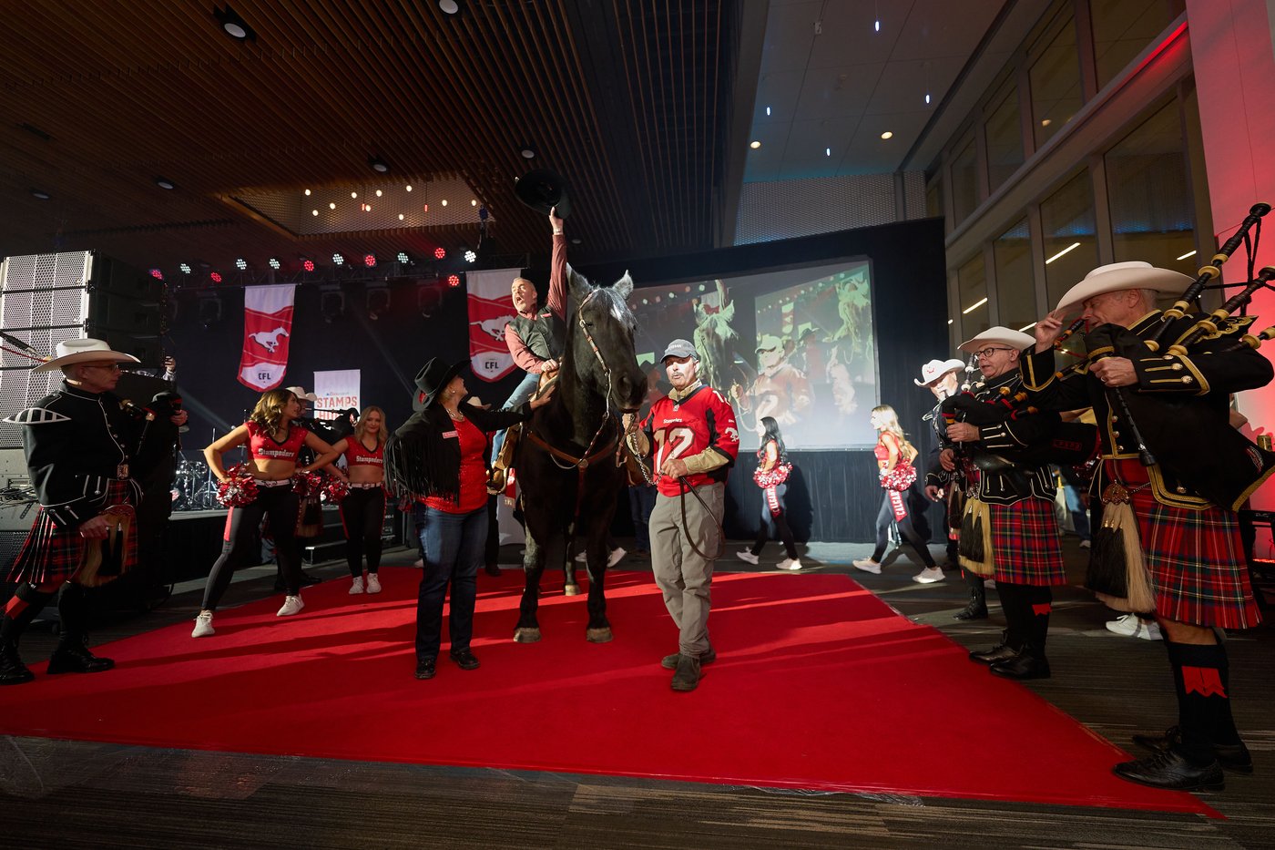 Photo Gallery: Grey Cup horse Tuffy Nuff arrives in Winnipeg | iNFOnews.ca