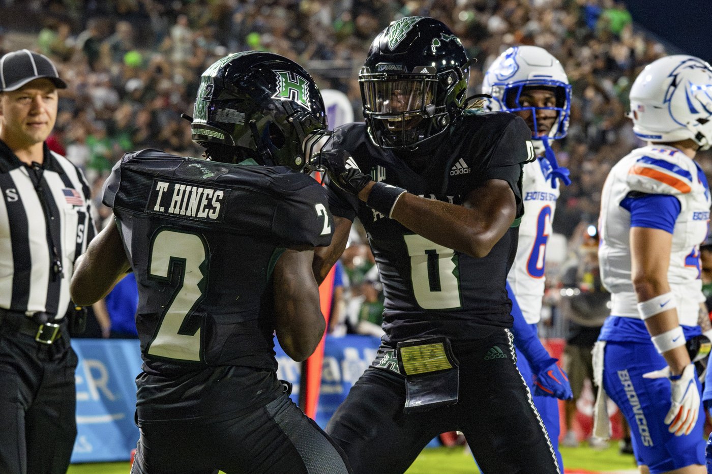 Jeanty rushes for 217 yards and TD, catches TD pass and Boise State downs Hawaii 28-7 | iNFOnews.ca Jeanty rushes for 217 yards and TD, catches TD pass and Boise State downs Hawaii 28-7 | iNFOnews.ca