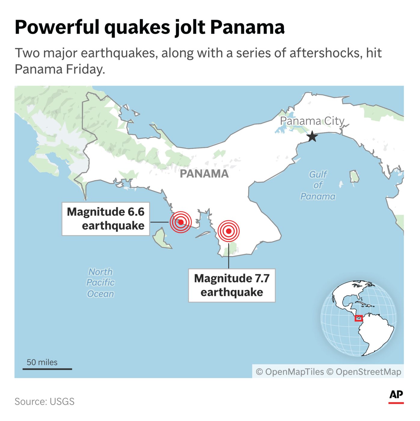 Panama rocked by 2 powerful earthquakes and multiple aftershocks, prompting evacuations | iNFOnews.ca