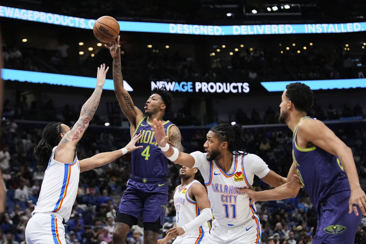 Wiggins and Carlson lift Thunder past Pelicans 115-100 in regular-season finale | iNFOnews.ca Wiggins and Carlson lift Thunder past Pelicans 115-100 in regular-season finale | iNFOnews.ca