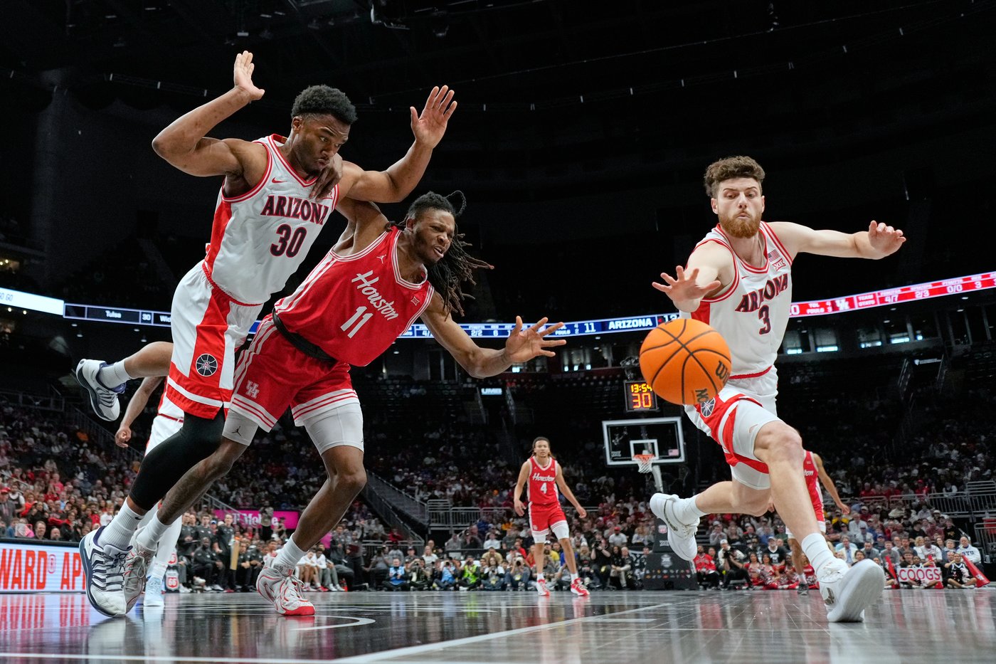 Brayden Burries scores 21 as No. 2 Arizona survives No. 5 Houston 79-74 in Big 12 final rematch | iNFOnews.ca Brayden Burries scores 21 as No. 2 Arizona survives No. 5 Houston 79-74 in Big 12 final rematch | iNFOnews.ca
