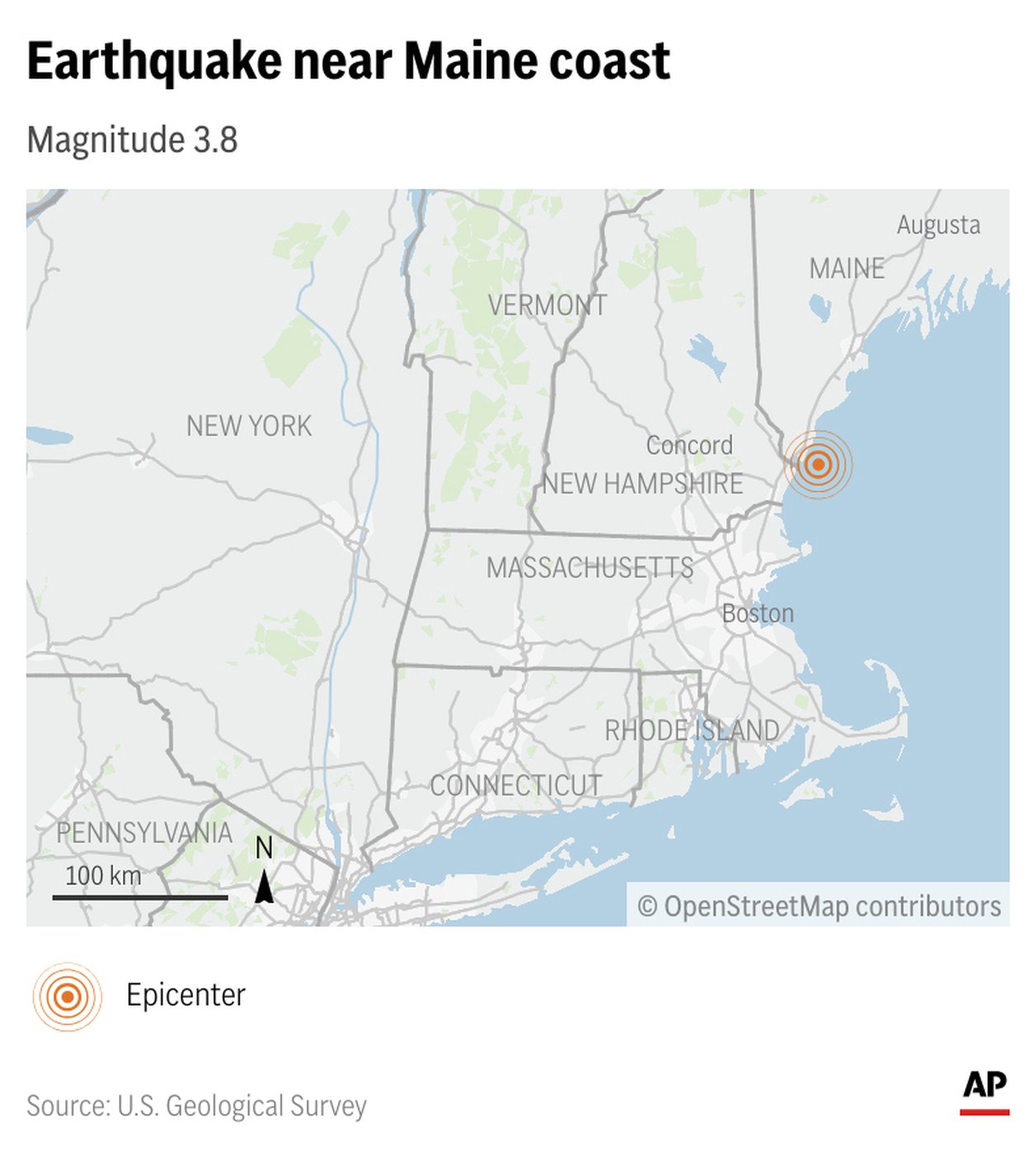 Earthquake rattles houses in Maine and is felt hundreds of miles away | iNFOnews.ca Earthquake rattles houses in Maine and is felt hundreds of miles away | iNFOnews.ca