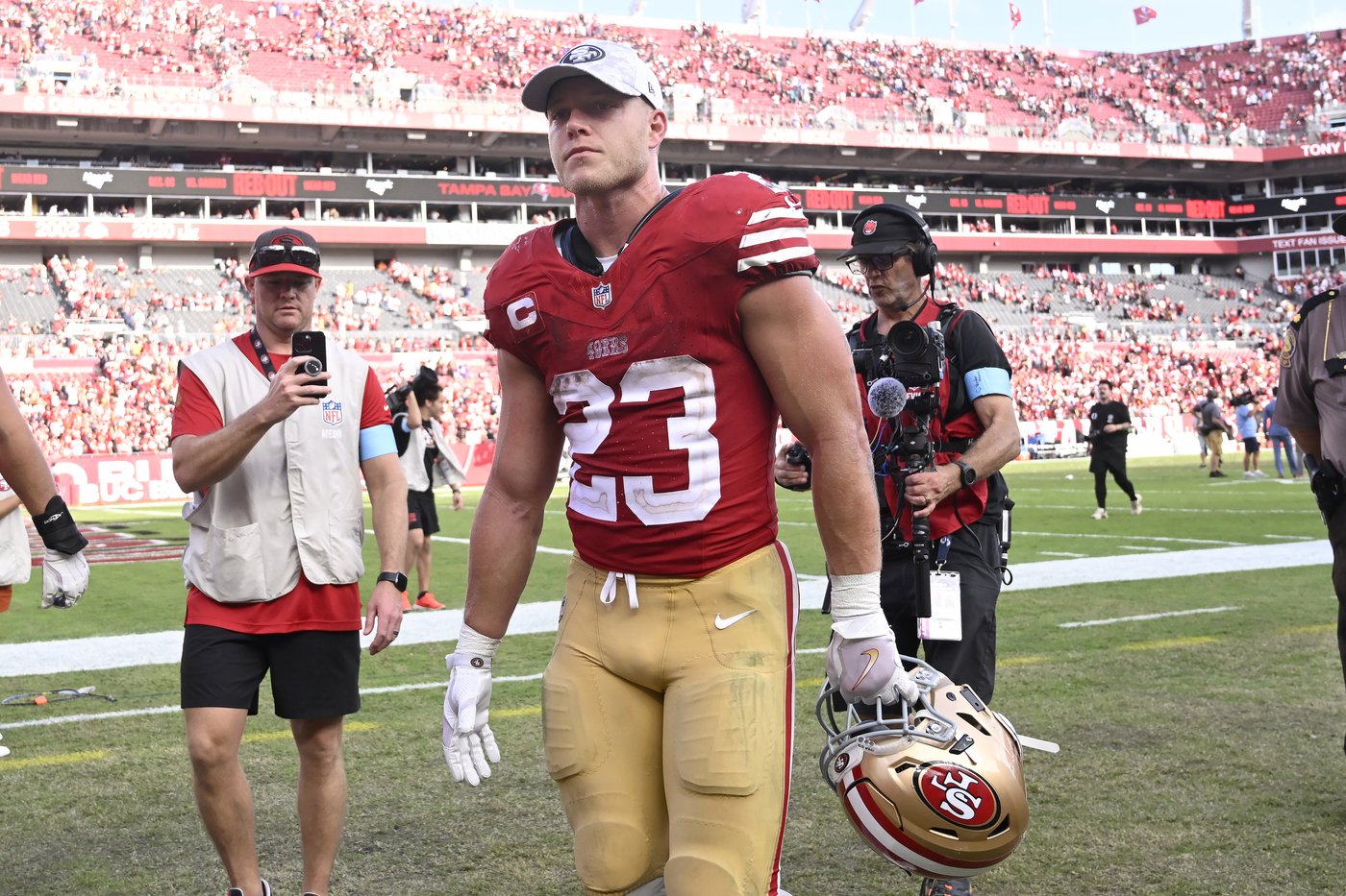 Christian McCaffrey happy to be back on field and making plays to help 49ers win in his season debut | iNFOnews.ca