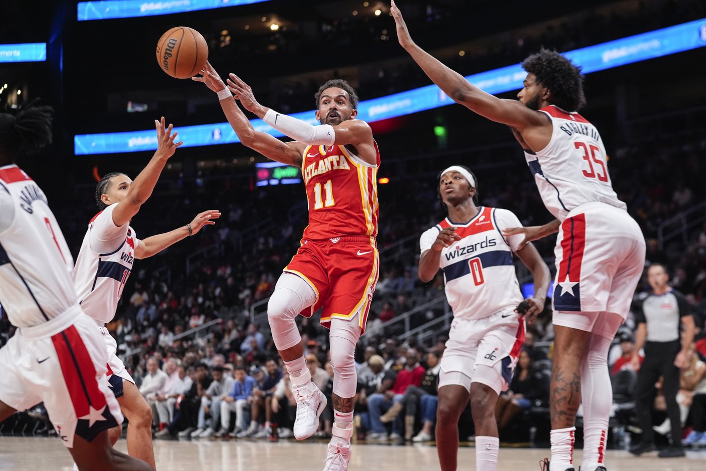 Kuzma scores 25 as the Wizards pick up their first win with a 121-119 victory over Hawks | iNFOnews.ca Kuzma scores 25 as the Wizards pick up their first win with a 121-119 victory over Hawks | iNFOnews.ca