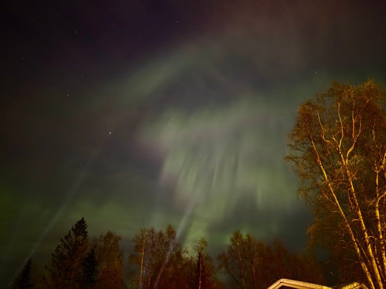 Aurora lights up Alaska skies with stunning green and red display | iNFOnews.ca