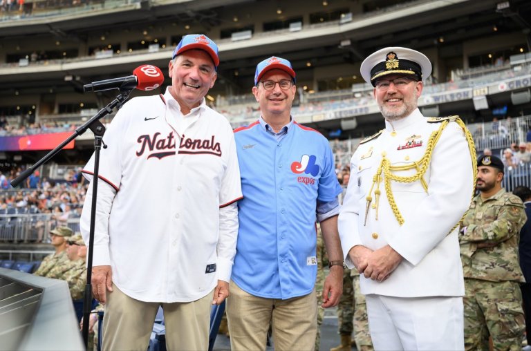 Sporting a Washington jersey, LeBlanc attends 'friendship day' baseball game in D.C. | iNFOnews.ca