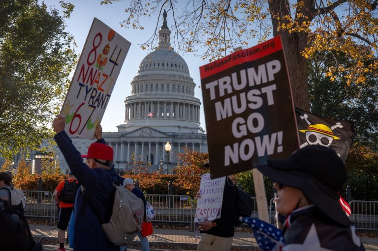 Democratic electoral wins re-energize protesters at an anti-Trump rally in nation's capital | iNFOnews.ca Democratic electoral wins re-energize protesters at an anti-Trump rally in nation's capital | iNFOnews.ca