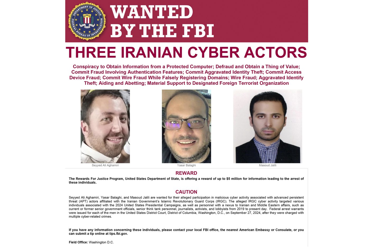 Iranian operatives charged in the US with hacking Donald Trump's presidential campaign | iNFOnews.ca