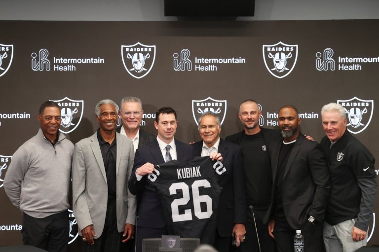 Raiders introduce new coach Klint Kubiak with a nod to their storied past | iNFOnews.ca