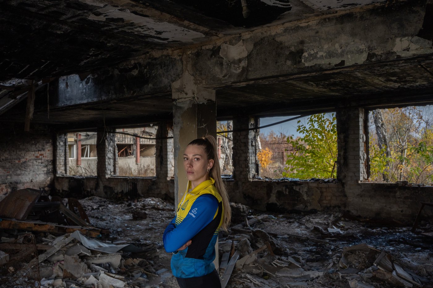 Photos show Ukraine's historic center in ruins but children, athletes still train ahead of Olympics | iNFOnews.ca